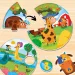 Montessori: Пъзел с животински малки 42 части - Lisciani изображение 3