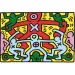 Novo Art: Keith Haring - Картина без заглавие 1000 части пъзел - Clementoni изображение 2