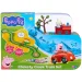 Peppa прасенце Whizz-Around Зайче Ребека червен влак комплект за игра изображение 1
