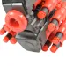 Rattle Belt Track Pro: Оръжие за стрелба с дунапренени стрели с пълнител и патрони, с обхват 18 метра изображение 5