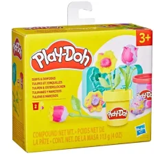 Play-Doh: Малки цветя - Тюлпан и нарцис комплект за моделиране - Hasbro изображение 1