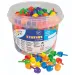 PlayBox: Цветни средно големи мозайки 350 броя комплект в кофа 1,5 см