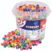 PlayBox: Комплект цветни буквени мъниста 1250 бр. 7x7x7mm