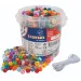 PlayBox: Прозорен и цветен комплект мъниста 1200 броя изображение 1