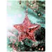 Подаръчна чанта с коледна звезда 17,5x22,5x9,5cm