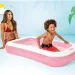 Правоъгълна розова детска басейн 166x100x25см - Intex изображение 2