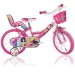 Принцеса розов детски велосипед 14-ти размер - Dino Bikes велосипед