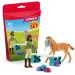 Schleich: Комплект за обучение на коне Сара с жребче Tennessee Walker (42756)