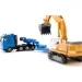 SIKU MAN тежкотоварен автомобил с Liebherr багер 1/87 изображение 3