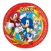Sonic е таралежът комплект от 8 хартиени чинии с диаметър 23 см
