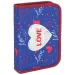 Spirit: Love Heart синьо-розово разтегателно пълнено несесер 24бр.