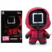 Squid Game DZNR Маскиран мениджър плюшена фигура Join the Game издание 18см изображение 1