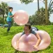 Супер Wubble балон с мехурчета в червен цвят 75см изображение 2