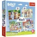 Светът на Bluey 4 в 1 12-15-20-24бр. пъзел - Trefl изображение 1