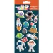 The Littlies: Космос 3D пухкави стикери комплект 10x22см лист
