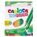 Tita цветни моливи 24бр. комплект с гумичка - Carioca