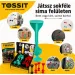 Tossit Starter Pack червен-турски силиконов дартс с лепкащи дискове изображение 5