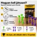 Tossit Starter Pack лилаво-зелено силиконово дартс с прилепващи дискове изображение 3
