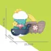 VivaKids Боти кит за баня 23,5x19,5см изображение 2