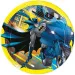 Жълто-черна чиния за еднократна употреба Batman 8бр. комплект