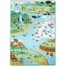 Животински хабитат играчка килим с животински фигури 200x150см - Melissa & Doug изображение 2